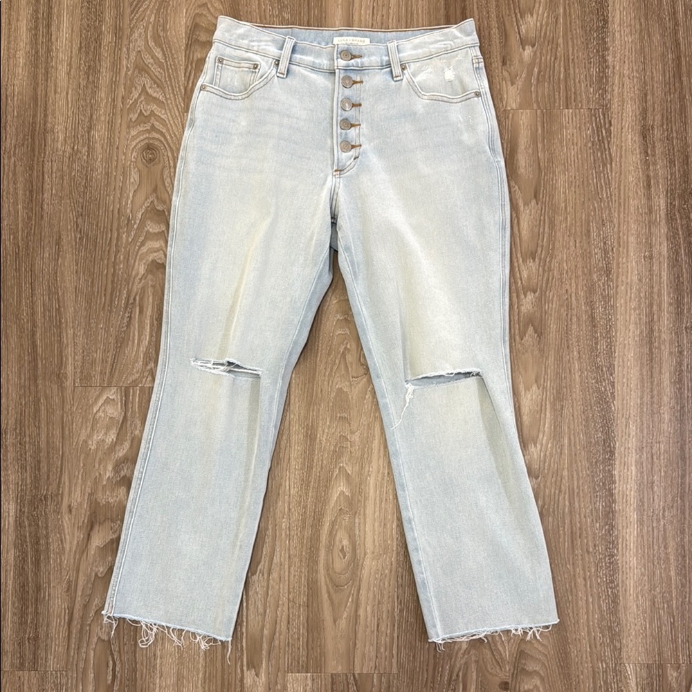 Light Blue Distressed Women's Jeans